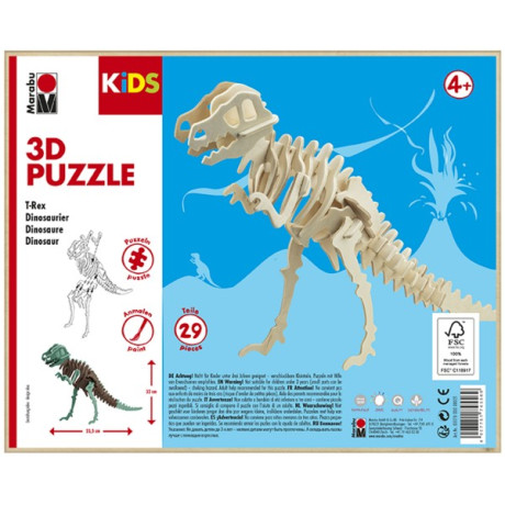 3D Puzzle Dinosaurus 32x23,5 cm Marabu