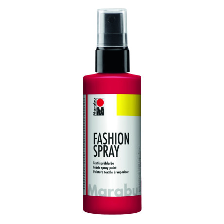 Fashion sprej na světlý textil červený 100 ml Marabu