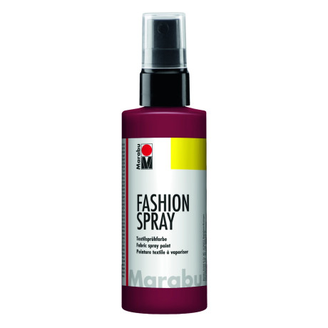 Fashion sprej na světlý textil bordó 100 ml Marabu