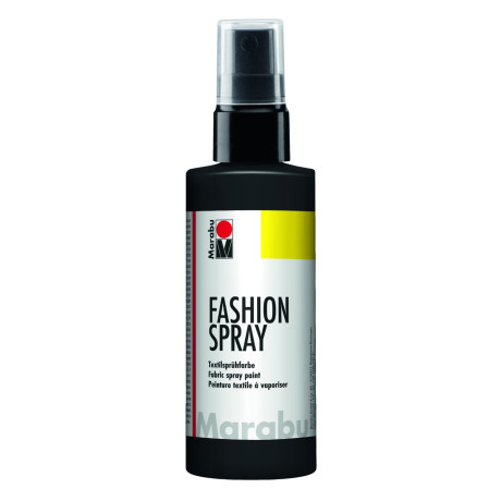 Fashion sprej na světlý textil černý 100 ml Marabu