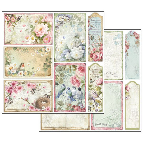 Sada papírů na scrapbooking Květiny  Stamperia