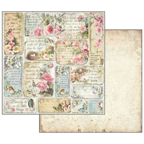 Sada papírů na scrapbooking Květiny  Stamperia