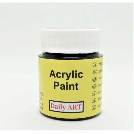 Akrylová barva 25 ml black Daily ART