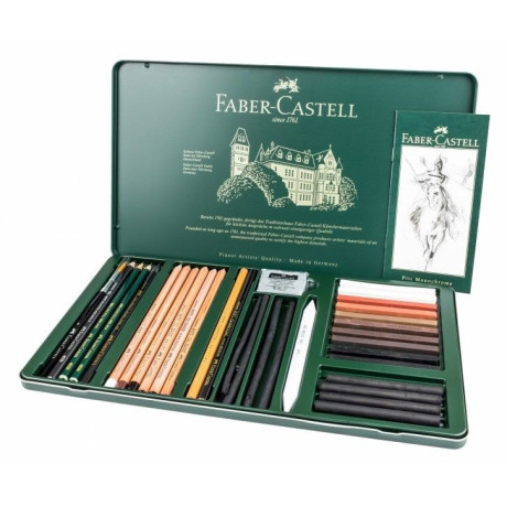 Faber Castell Pitt Monochrome set 33 ks v plechové krabičce