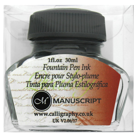 Inkoust do plnicích per černý 30 ml Manuscript