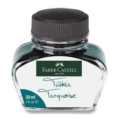 Inkoust do plnicích per tyrkysový 30 ml Faber Castell