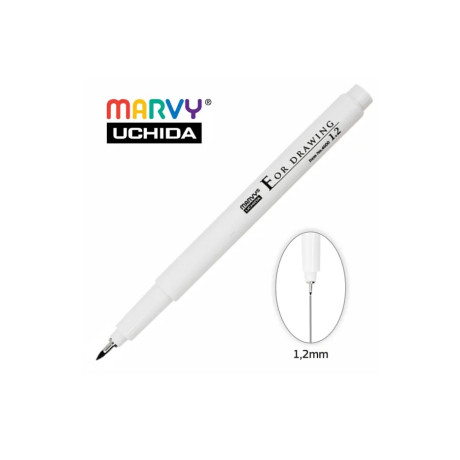 Popisovač Marvy Uchida 1,2 mm černý