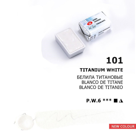 Akvarelová barva 101 Titanium White 2,5 ml White Nights