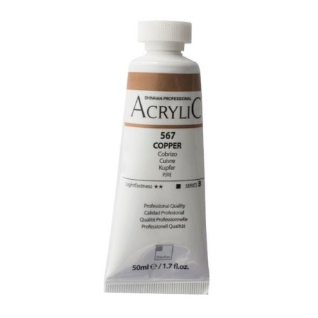 Akrylová barva Copper 567 ShinHan 50ml