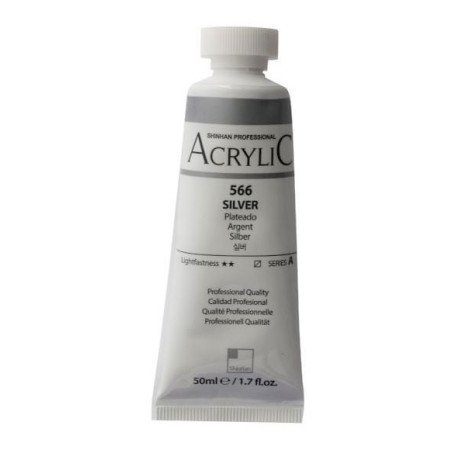 Akrylová barva Silver 566 ShinHan 50ml