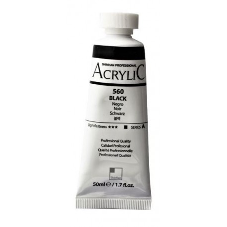 Akrylová barva Black 560 ShinHan 50ml