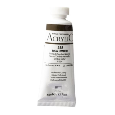 Akrylová barva Raw Umber 555 ShinHan 50ml