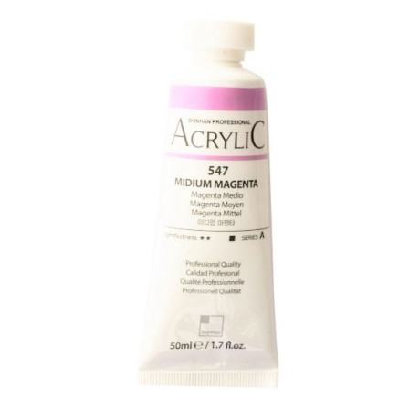 Akrylová barva Midium Magenta 547 ShinHan 50ml