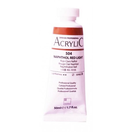 Akrylová barva Naphthol Red Light 504 ShinHan 50ml