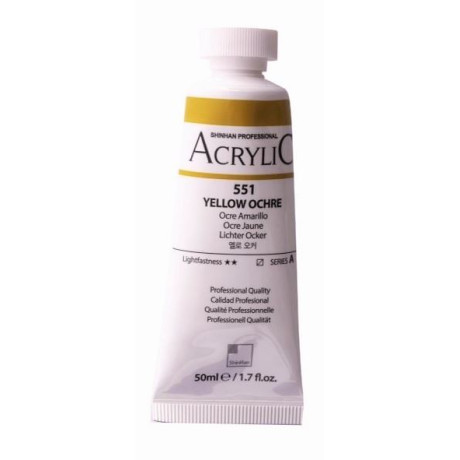 Akrylová barva Yellow Ochre 551 ShinHan 50ml