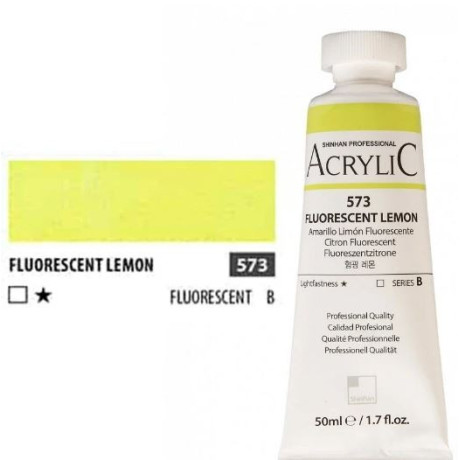 Akrylová barva Fluorescent lemon 573 ShinHan 50ml