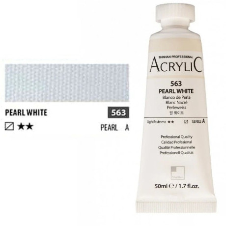 Akrylová barva Pearl white 563 ShinHan 50ml