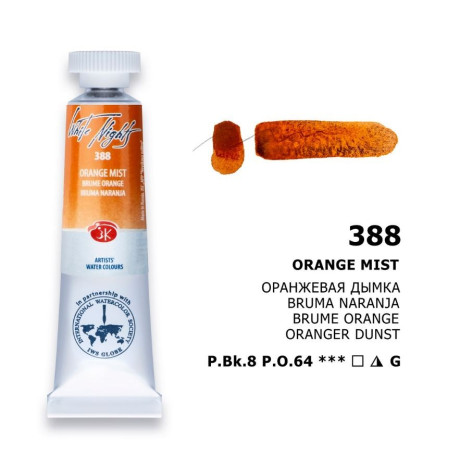 Akvarelová barva 388 Orange mist White Nights Nevskaya Palitra 10 ml