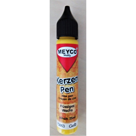 Voskové pero, Žlutá, 25ml, Meyco