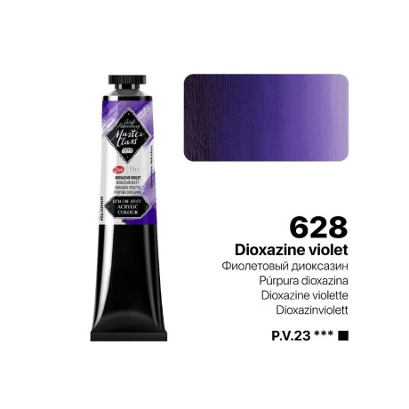 Akrylová barva Dioxazine violet 628 Master Class St. Petersburg 46ml