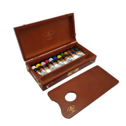 Akrylové barvy Charvin Paris Extra Fine 12x20 ml v dřevěném kufříku