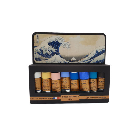 Kvašové barvy Charvin Paris Extra Fine 8x20 ml Hokusai The Great Wave