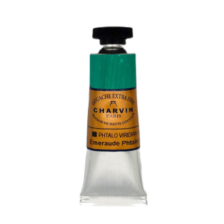 Kvašová barva 255 Phthalo Viridian 20 ml Charvin Paris Extra Fine