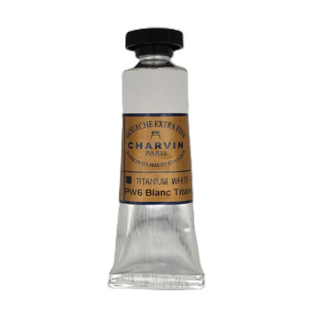 Kvašová barva 991 Titanium White 20 ml Charvin Paris Extra Fine