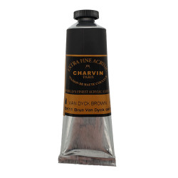 Akrylová barva 872 Van Dyck Brown Charvin Paris Extra Fine 60 ml