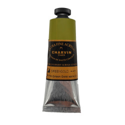 Akrylová barva 827 Green Gold Charvin Paris Extra Fine 60 ml