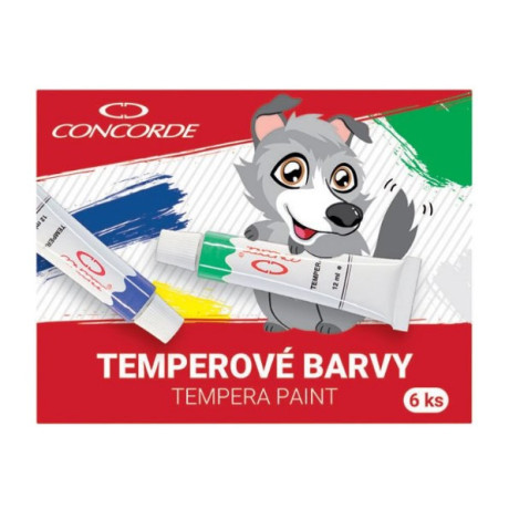 Temperové barvy 6x12 ml