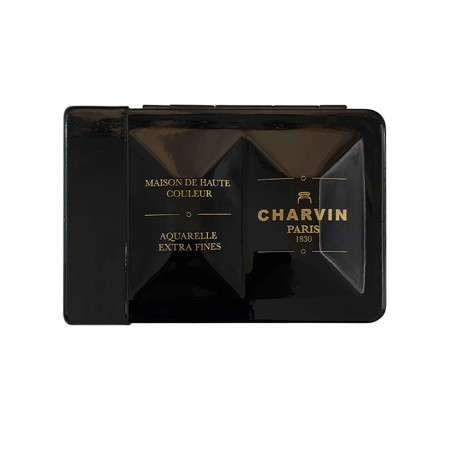 Akvarelové barvy Charvin Paris noir box sada 12 ks