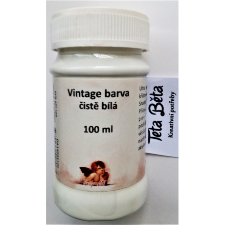 Křídová barva čistě bílá vintage 100 ml