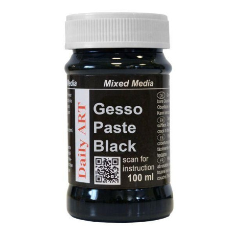 Gesso pasta černá, 100 ml