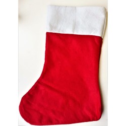 Vánoční ponožka, na zavěšení, výška 35 cm, šířka 25 cm