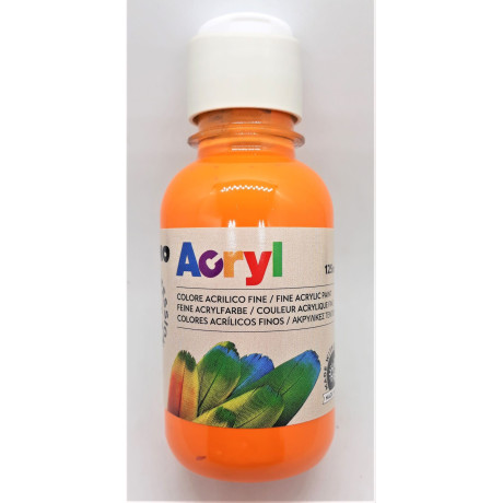 Akrylová barva, Oranžová, 125 ml