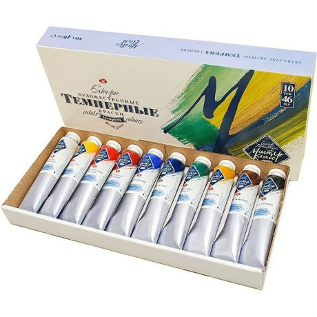 Sada mistrovských temper z řady Master Class 10 x 46 ml Nevskaya Palitra