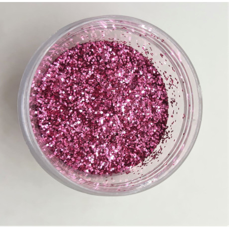 Glitter powder, pink třpytivá, 25 ml