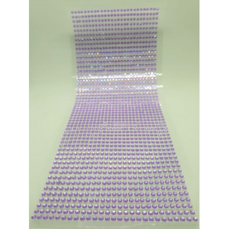 Samolepící perličky fialové 1404 ks, 3 mm