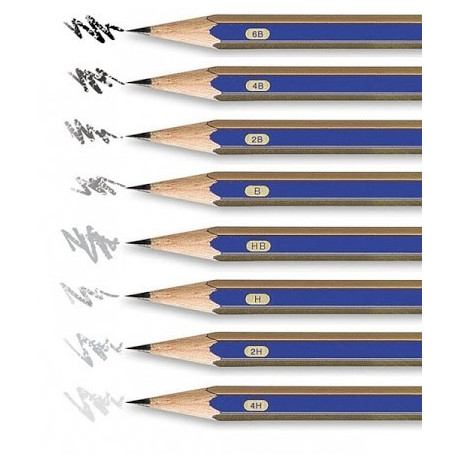 Grafitové tužky sada 6 kusů + pryž + ořezávátko Faber Castell