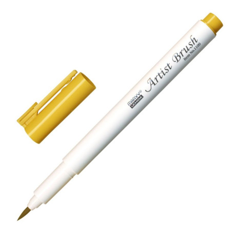 Artist Brush pen Gold ochre Marvy Uchida