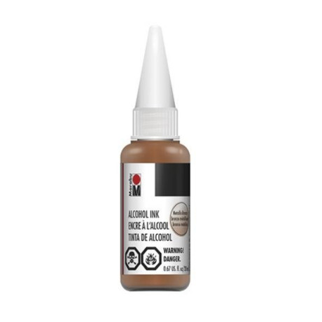 Alkoholový inkoust Metalická bronzová 20 ml Marabu