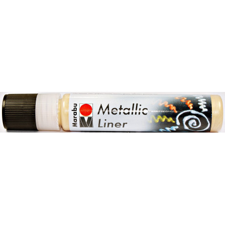 Metalický liner růžový 25 ml Marabu