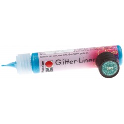 Glitrový liner petrolejový 25 ml Marabu