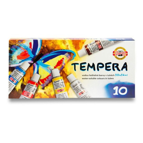 Tempery, sada 10 x 16ml, KOH-I-NOOR