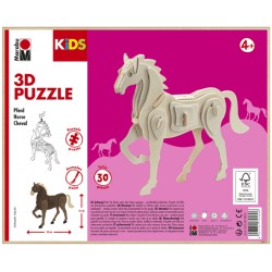 3D Puzzle Koník 18x16 cm Marabu