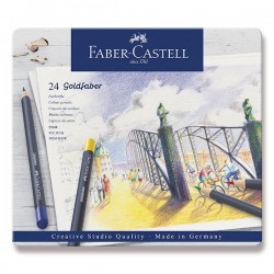 Pastelky Goldfaber v plechové krabičce 24ks Faber Castell