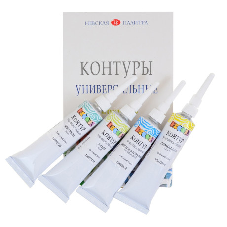 Kontury univerzální sada 4x18ml Decola